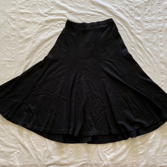 Vintage Women's Skirt by Shirley K - Black - Size Small S/P - Made in Canada - Picture 2 of 16